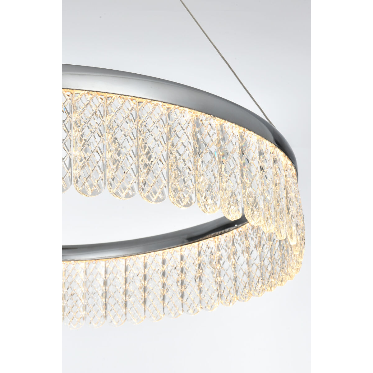 Rune 1 Light 24 inch Chrome Chandelier Ceiling Light