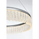 Rune 1 Light 24 inch Chrome Chandelier Ceiling Light