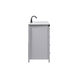 Grant 48 X 19 X 34 inch Grey Vanity Sink Set