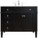 Park Avenue 40 X 22 X 35 inch Black Vanity Sink Set