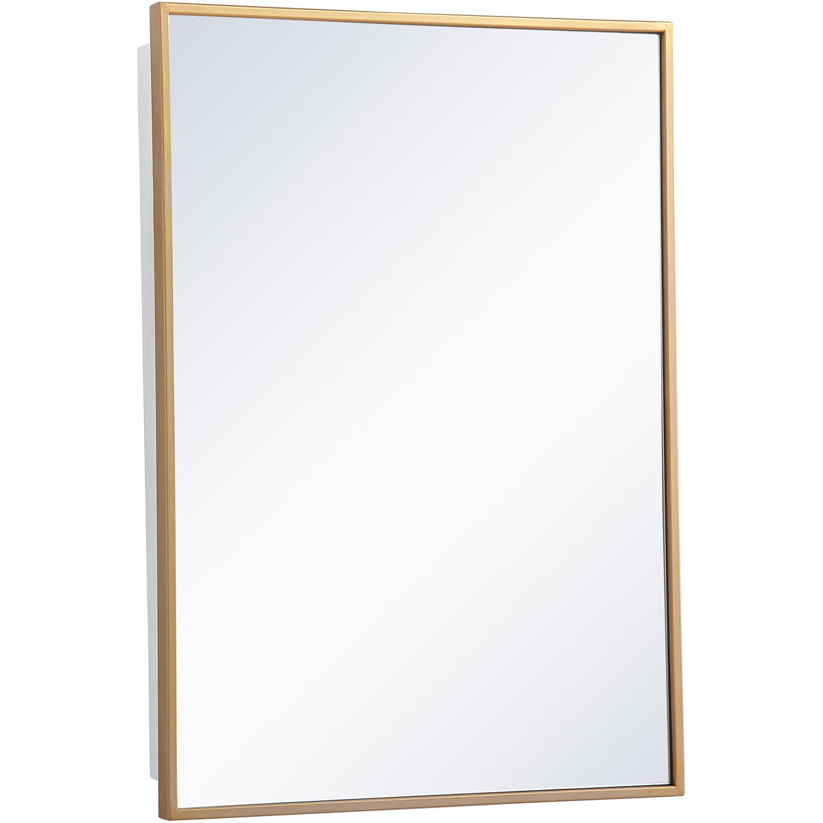 Wyn 28 X 20 inch Brass Medicine Cabinet