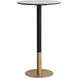 Ronan 40 X 24 inch Black Pub Table