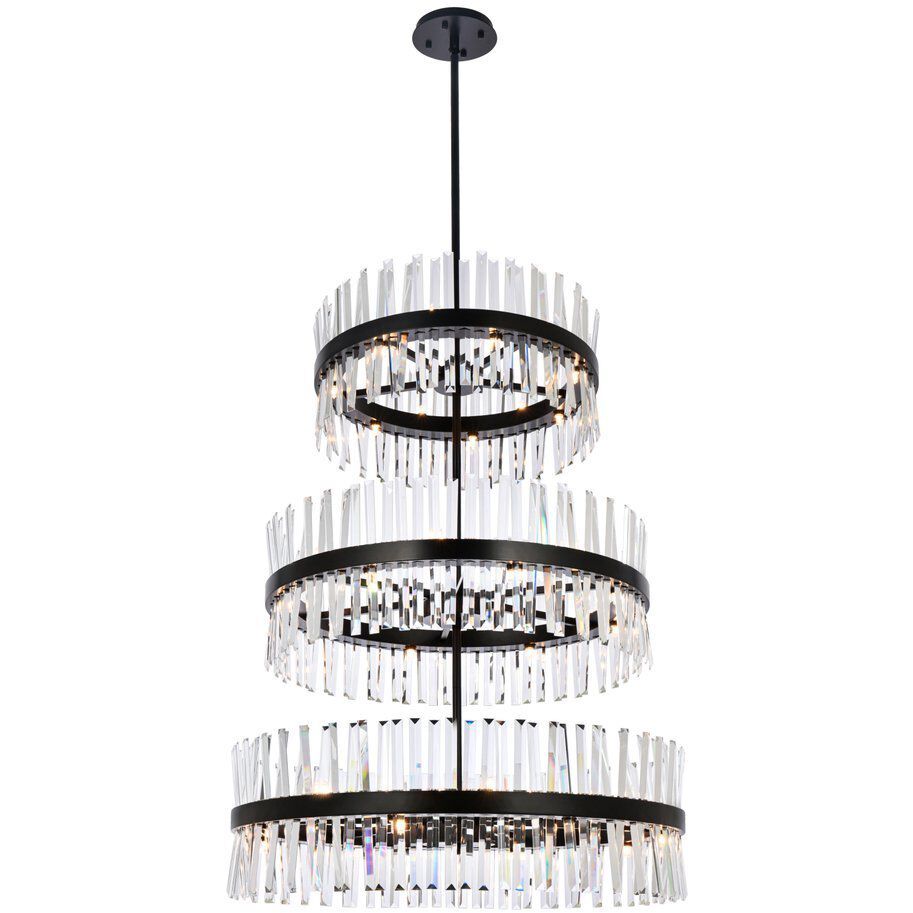 Serephina 46 Light 36 inch Black Chandelier Ceiling Light