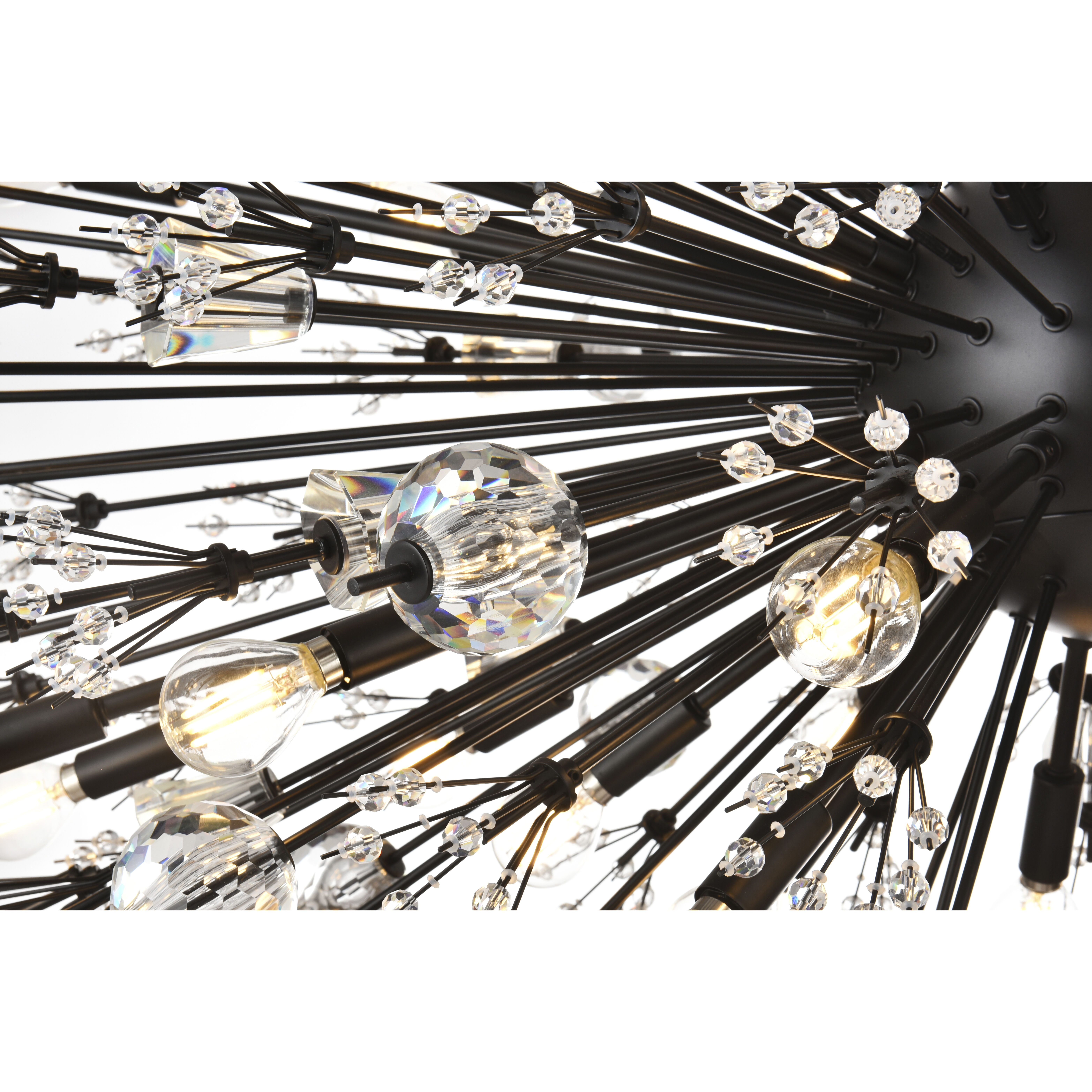 Vera 38 Light 48 inch Black Pendant Ceiling Light