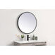 Pier 28 X 28 inch Black LED Mirror