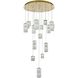 Aston 16 Light 32 inch Satin Gold Pendant Ceiling Light