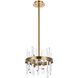 Serena 6 Light 12 inch Satin Gold Pendant Ceiling Light