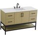 Lennox 54 X 34 inch Honey Brown Bathroom Vanity Cabinet