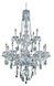 Verona 15 Light 33 inch Chrome Foyer Ceiling Light in Golden Teak, Royal Cut