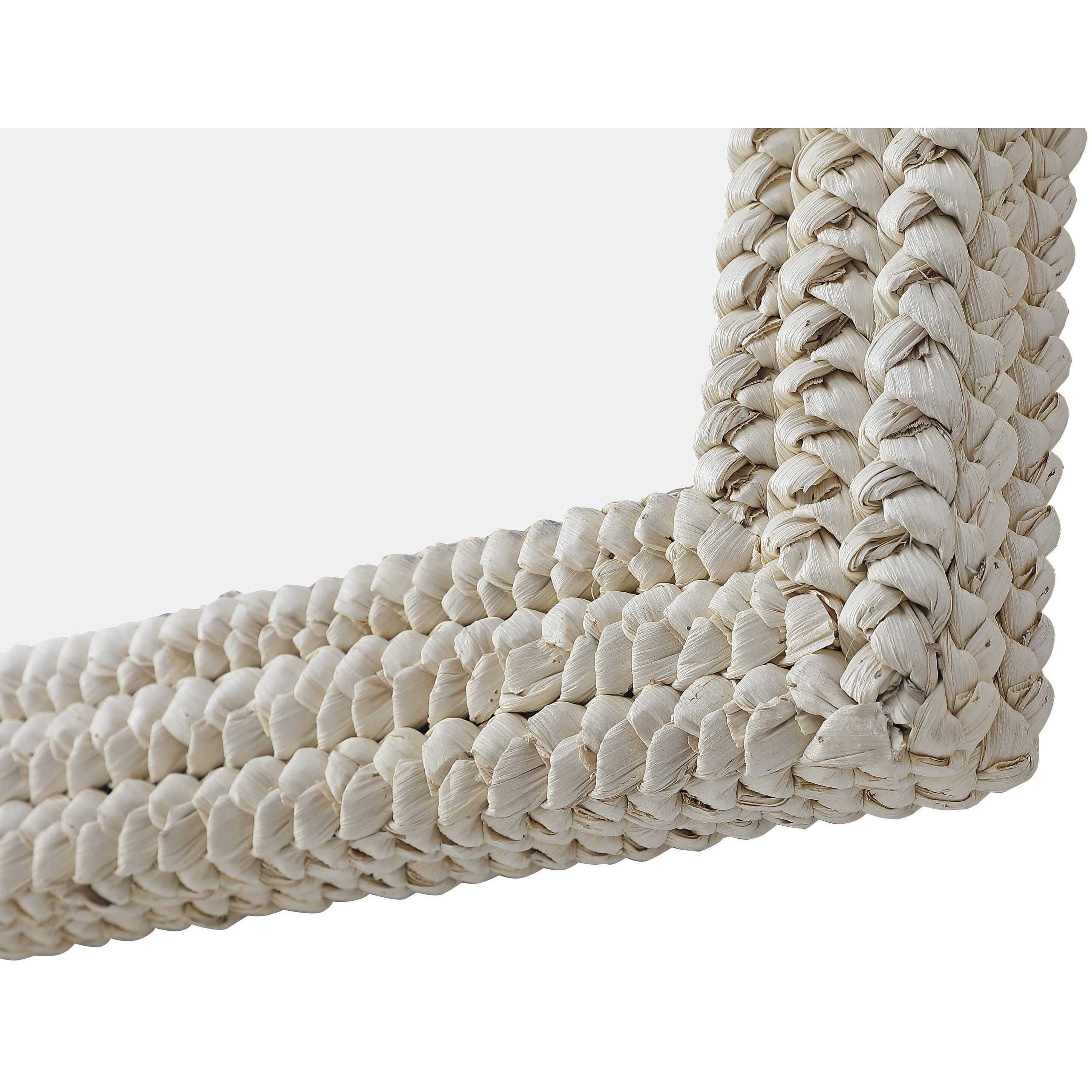 Marlowe 42 X 36 inch Linen White Mirror