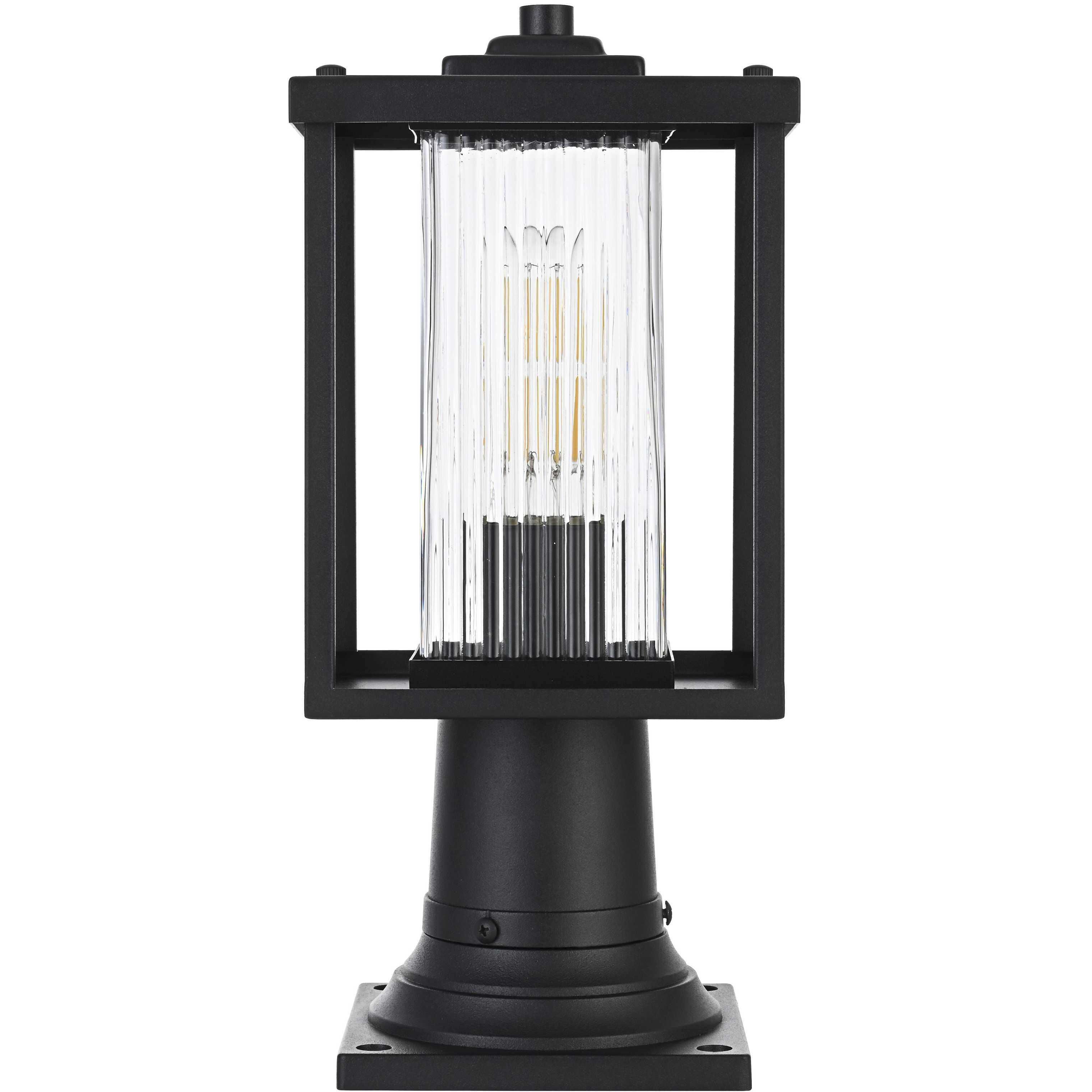 Dover 1 Light 14.5 inch Black Outdoor Post Light