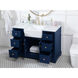 Franklin 48 X 22 X 35 inch Blue Bathroom Vanity Cabinet
