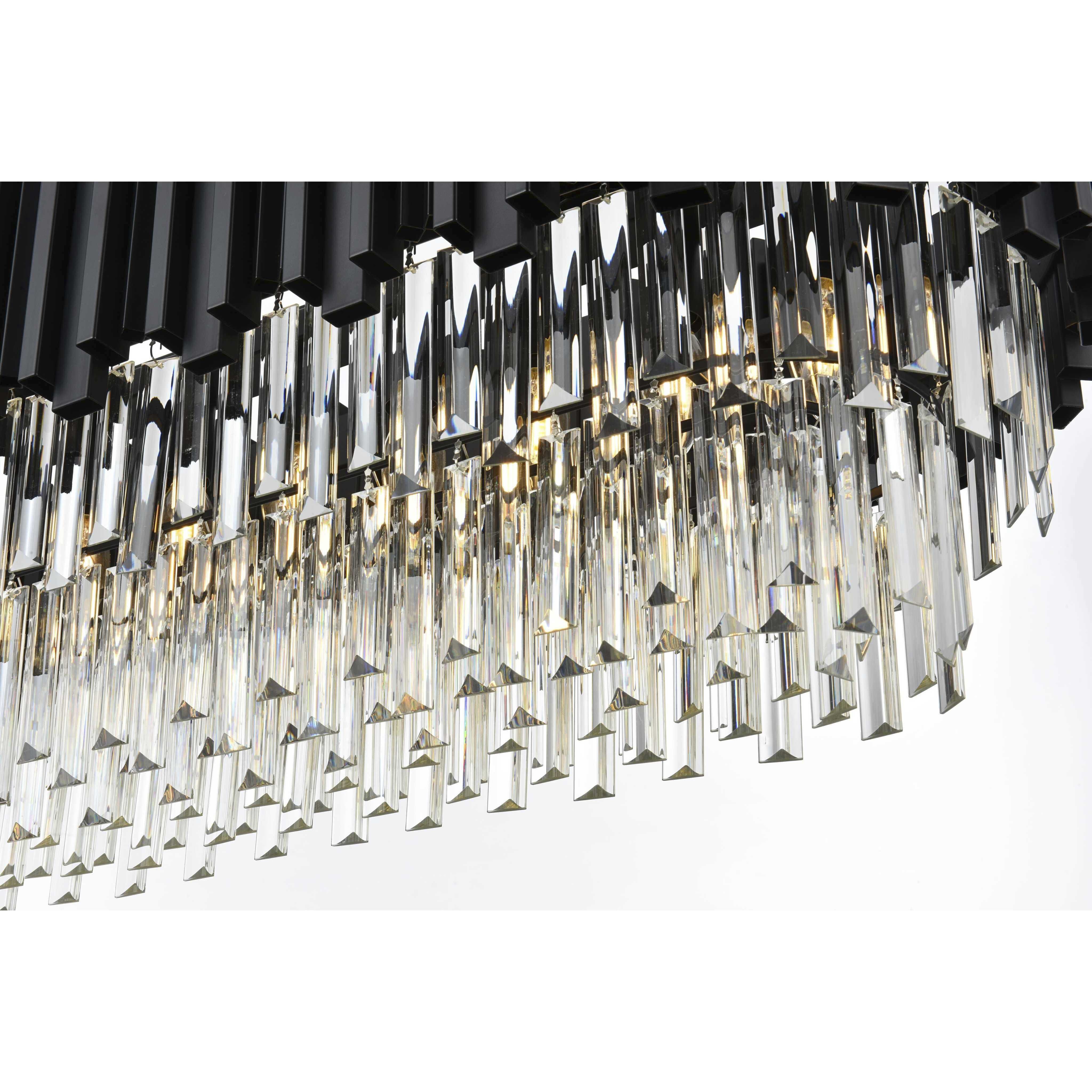 Willow 9 Light 14 inch Black Chandelier Ceiling Light