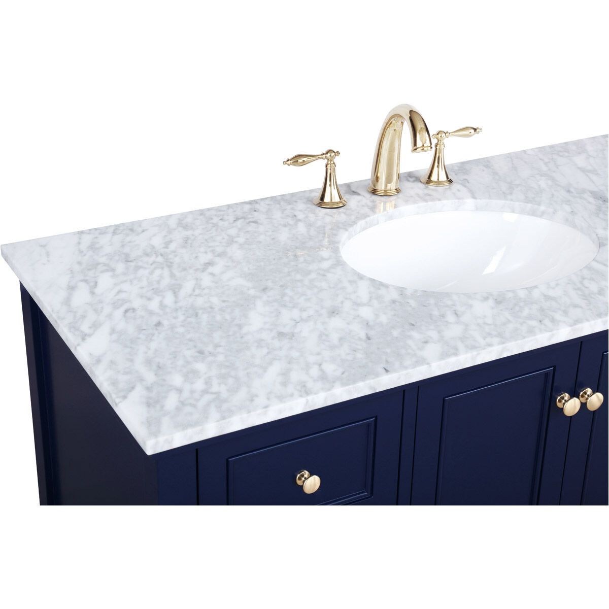Metropolis 48 X 22 X 34 inch Blue Vanity Sink Set