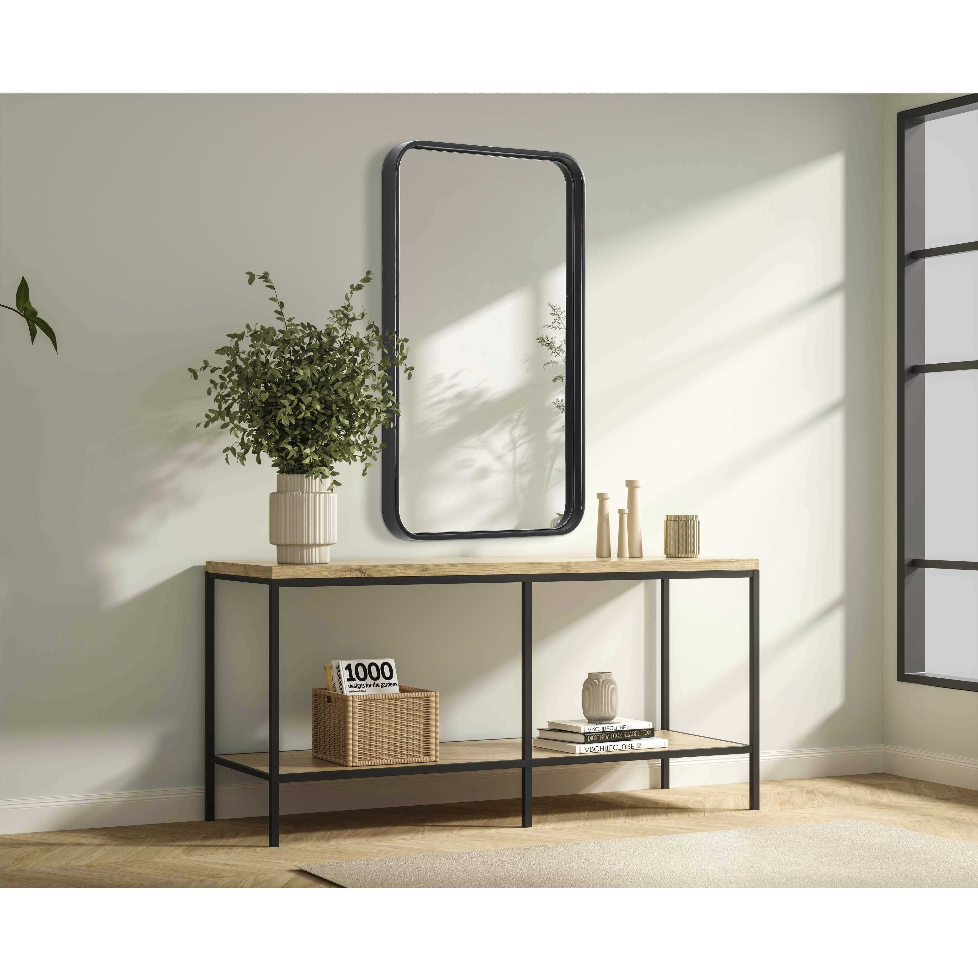 Remy 30 X 18 inch Black Mirror