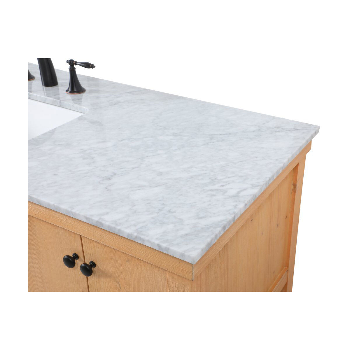 Clement 60 X 22 X 34.13 inch Natural Wood Bathroom Vanity Cabinet