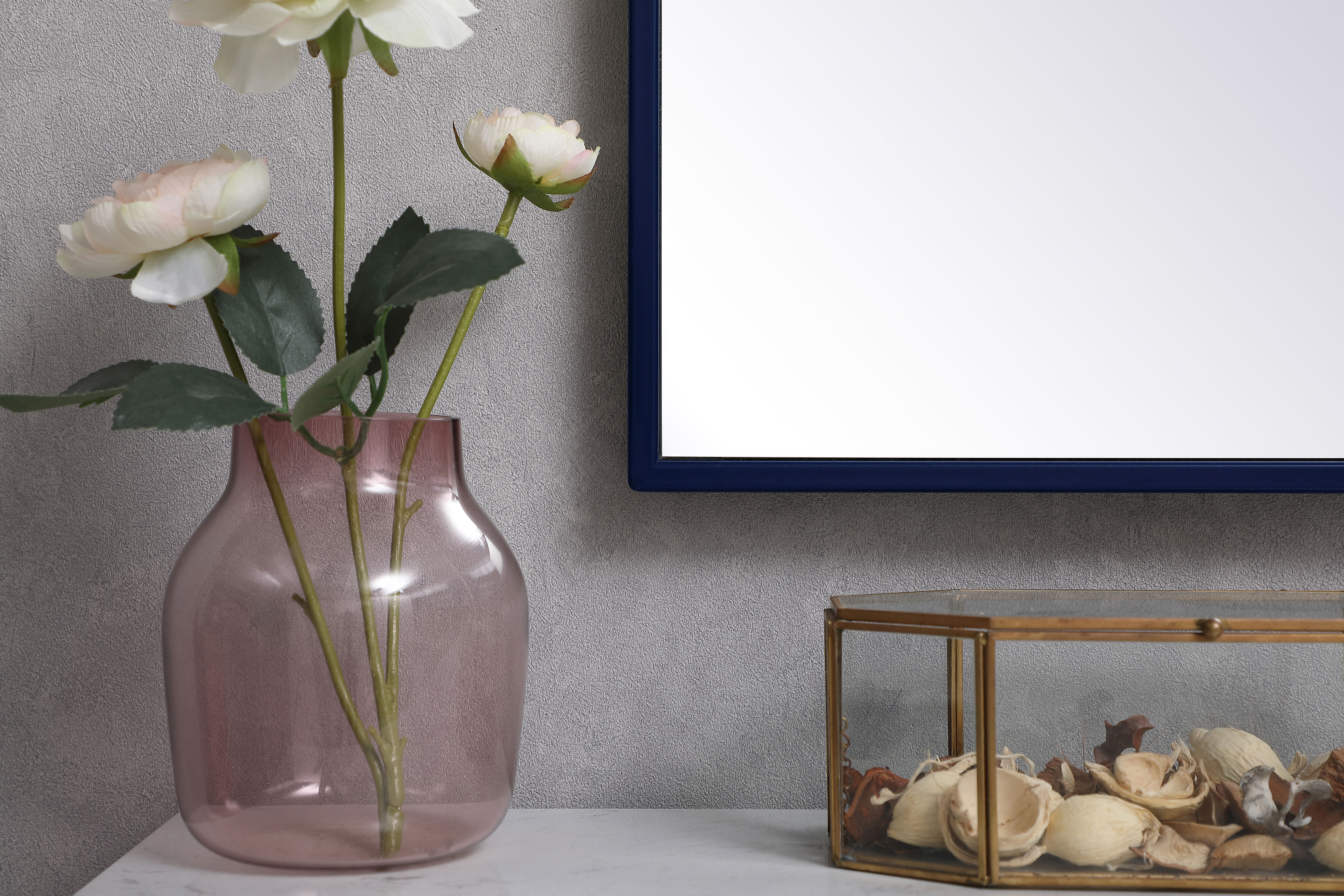 Eternity 36 X 30 inch Blue Wall Mirror