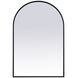 Ayra 36 X 24 inch Black Mirror