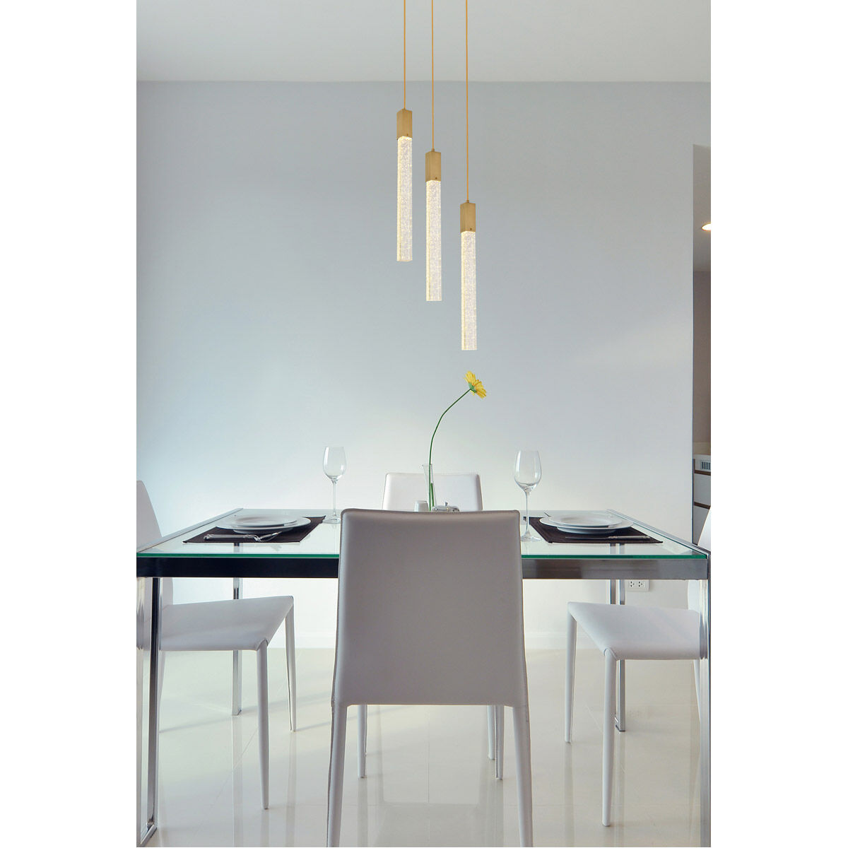 Weston 3 Light 16 inch Satin Gold Pendant Ceiling Light