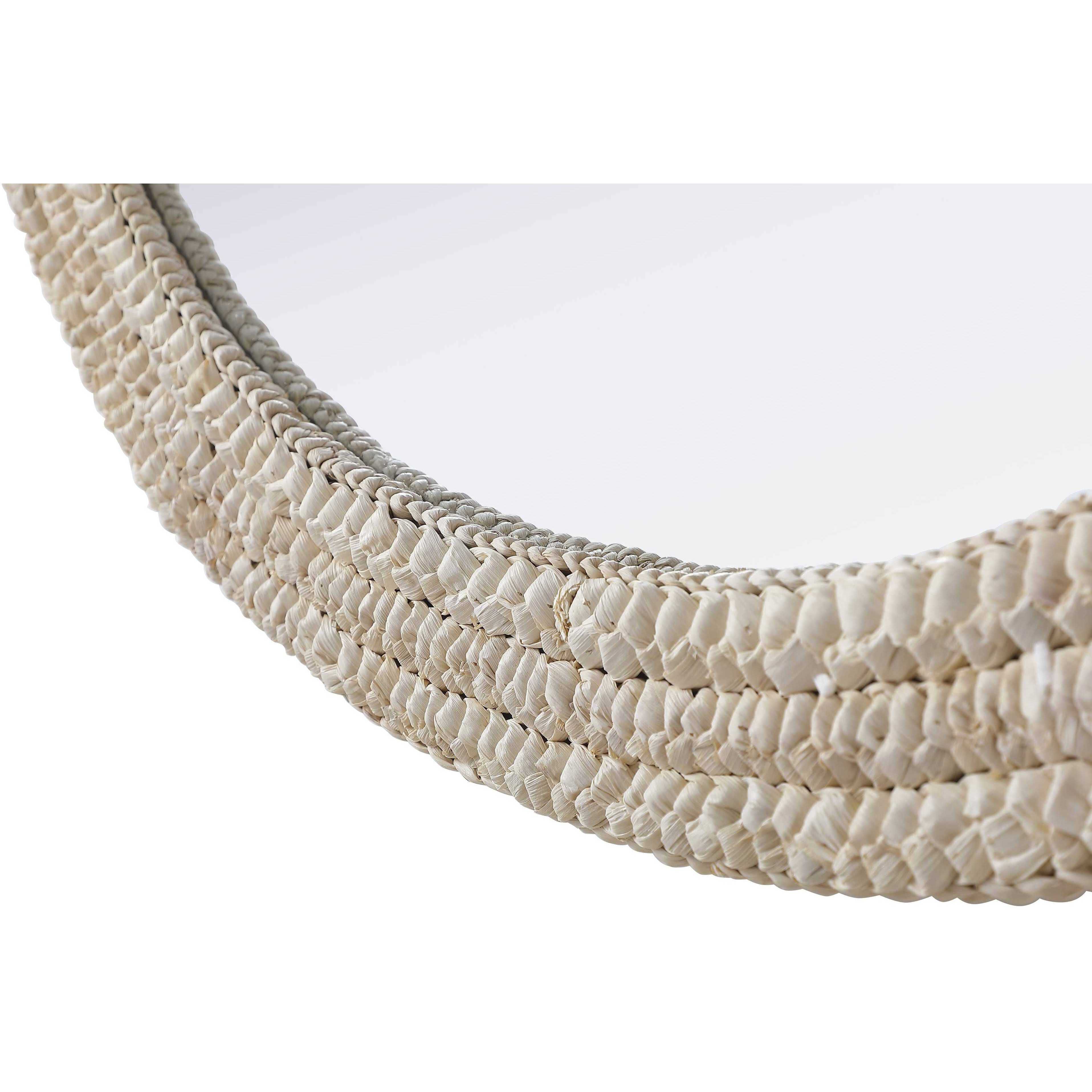 Marlowe 36 X 27 inch Linen White Mirror