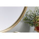 Asha 36 X 24 inch Brass Mirror in 24 x 36