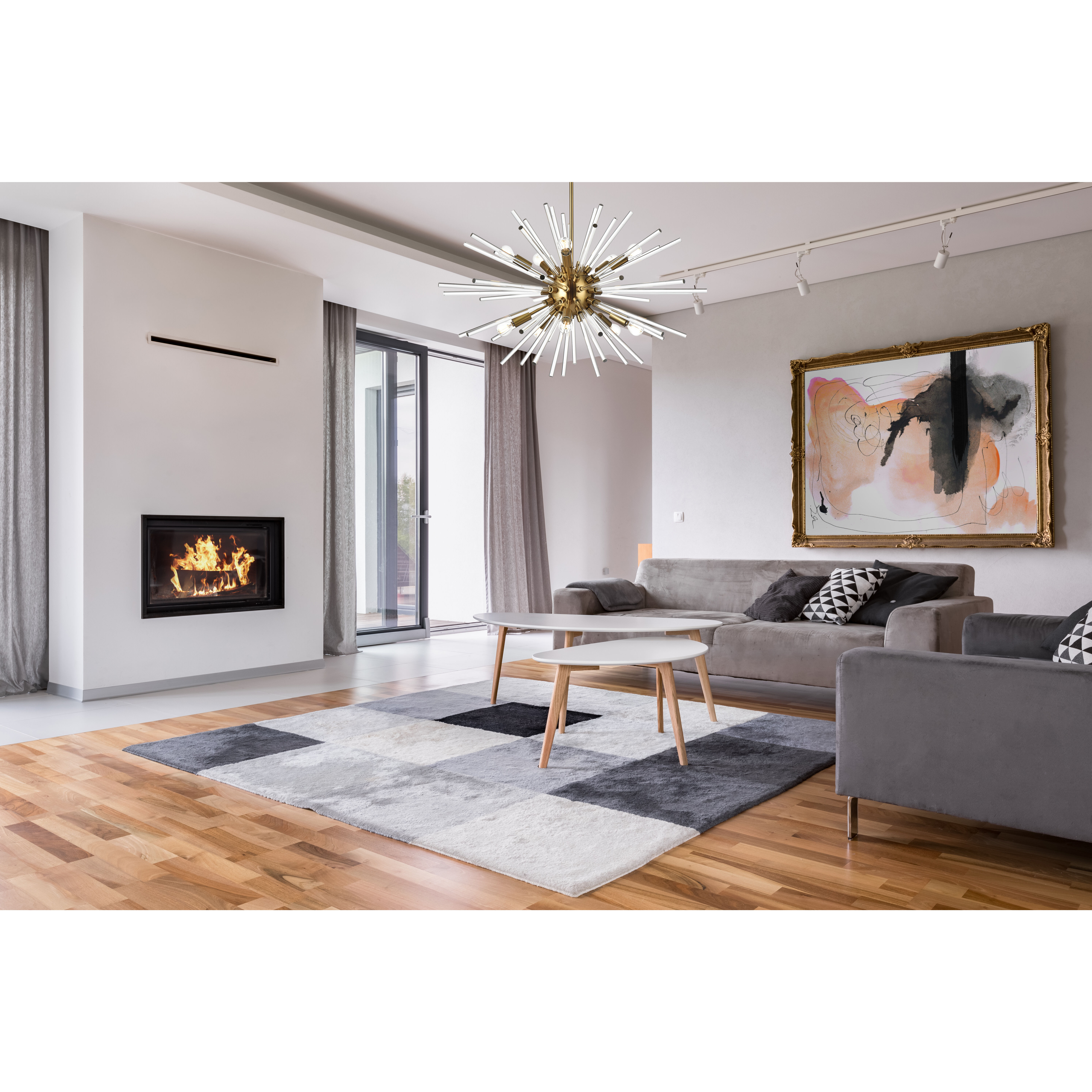 Sienna 10 Light 32 inch Gold Pendant Ceiling Light