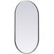 Asha 36 X 20 inch Silver Mirror in 20 x 36