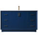 Hayes 60 X 22 X 35 inch Blue Vanity Sink Set