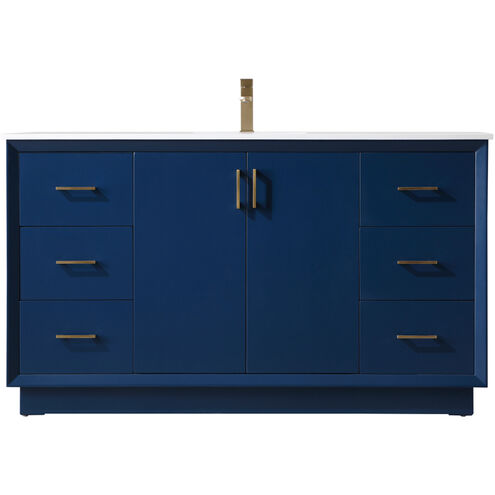 Hayes 60 X 22 X 35 inch Blue Vanity Sink Set