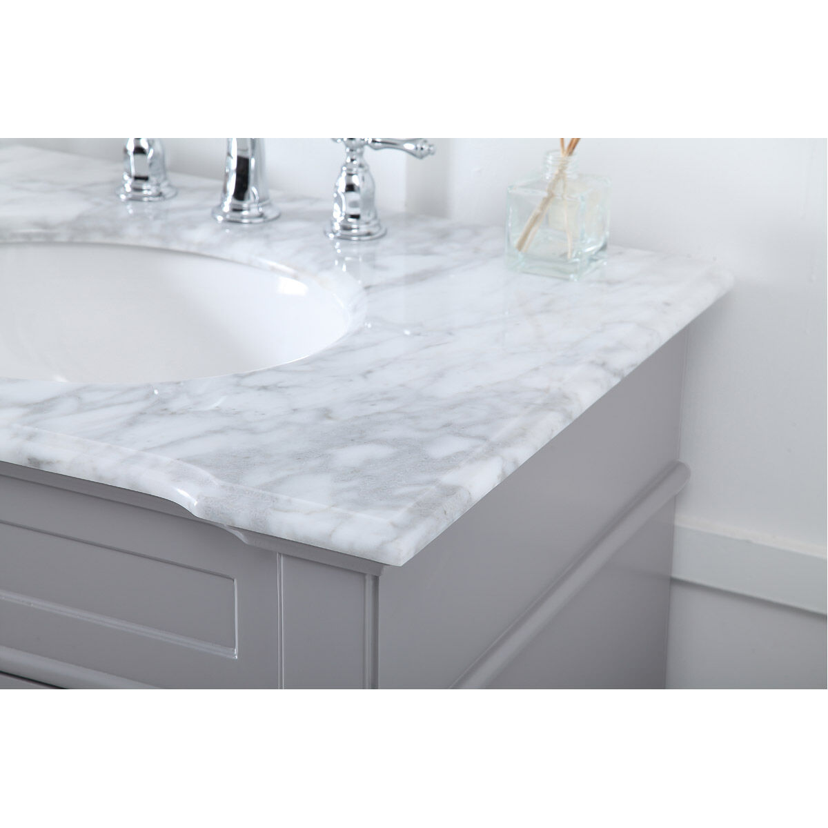 Wesley 72 X 21.5 X 35 inch Grey Vanity Sink Set in Gray