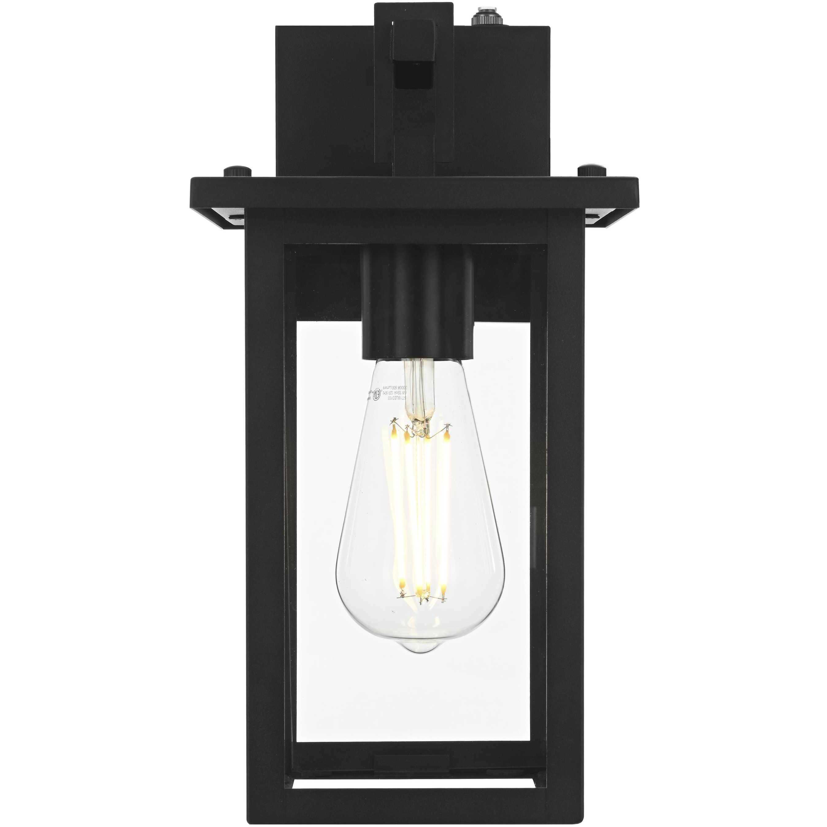Venango 1 Light 12.5 inch Black Outdoor Wall Sconce