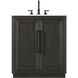 Chase 30 X 34 inch Chocolate Oak Bathroom Vanity Cabinet