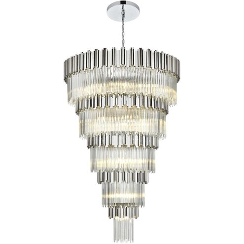 Willow 39 Light 48 inch Chrome Chandelier Ceiling Light