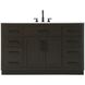 Alden 54 X 35 inch Mocha Brown Bathroom Vanity Cabinet