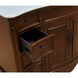 Windsor 48 X 21.5 X 35 inch Brown Vanity Sink Set