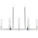 Noemi 8 Light 12 inch Chrome Pendant Ceiling Light