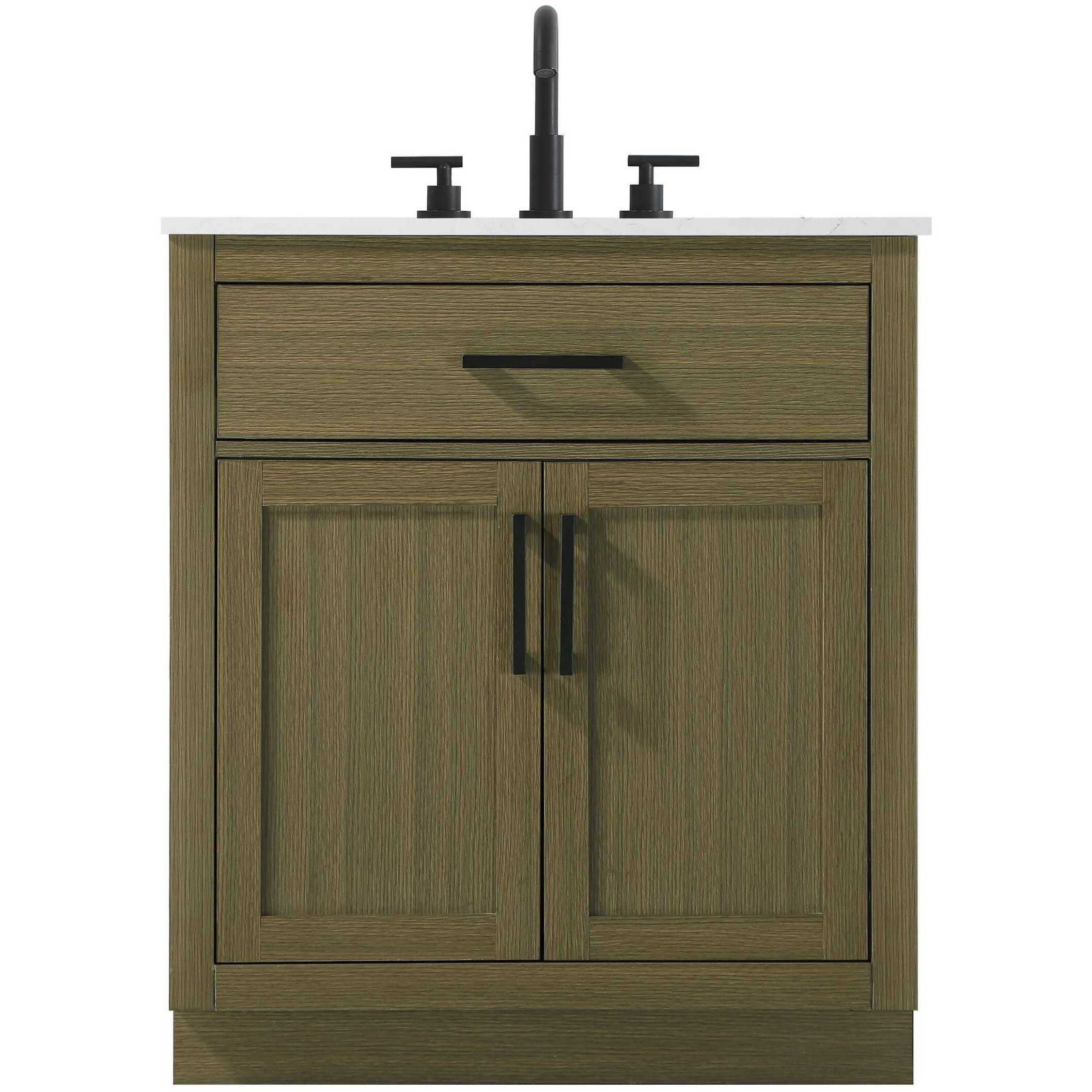 Alden 30 X 35 inch Chestnut Brown Bathroom Vanity Cabinet