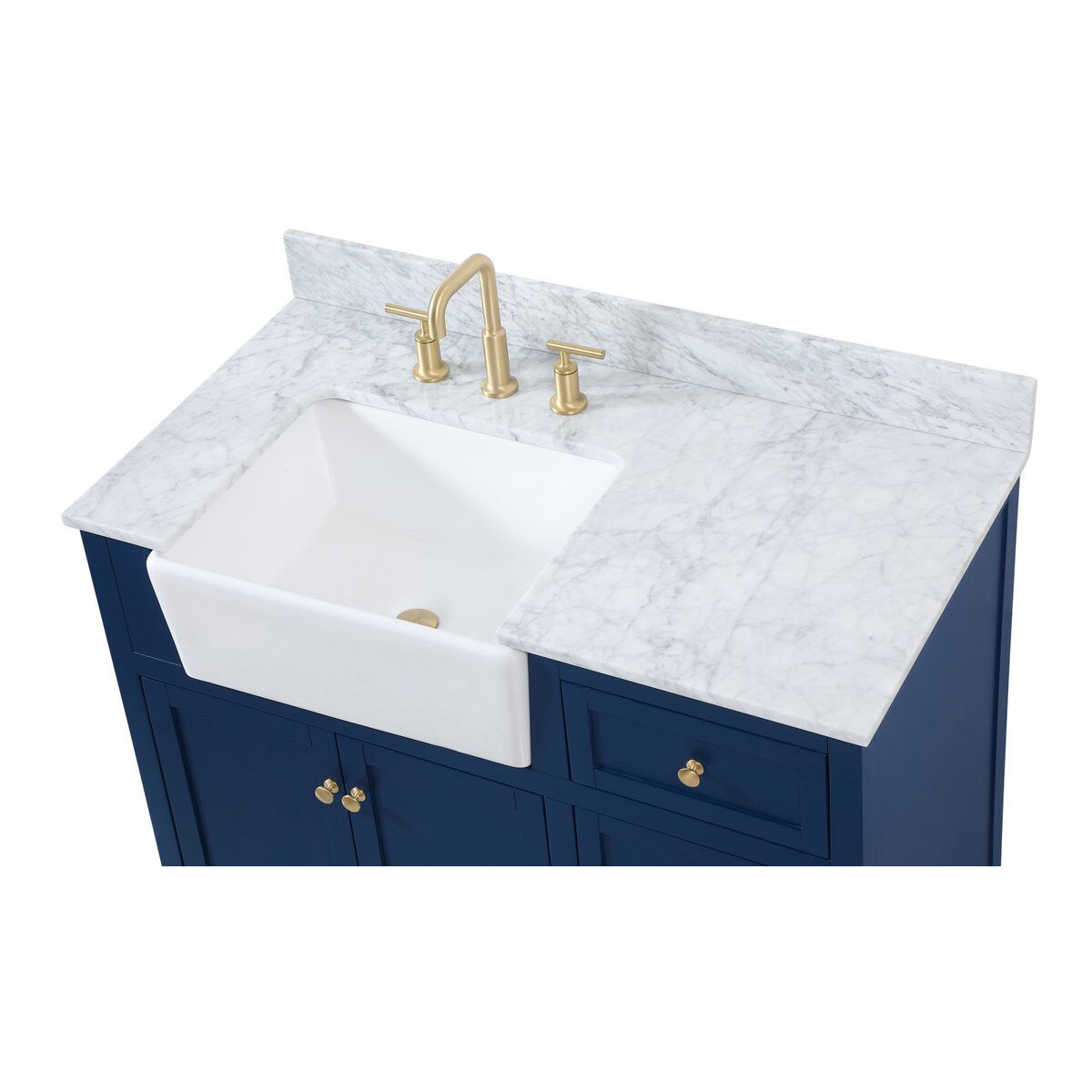 Franklin 42 X 22 X 35 inch Blue Bathroom Vanity Cabinet