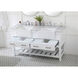 Clement 60 X 22 X 34 inch White Bathroom Vanity Cabinet