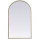 Ayra 36 X 22 inch Brass Mirror