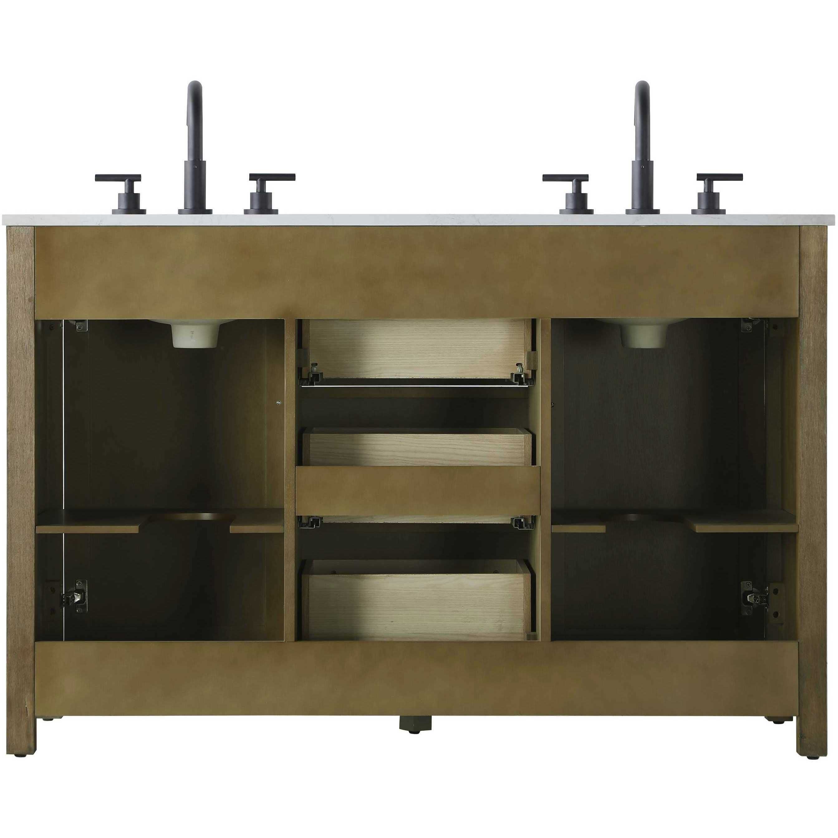 Alina 54 X 34 inch Hazel Oak Bathroom Vanity Cabinet