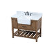 Clement 42 X 22 X 34.13 inch Driftwood Bathroom Vanity Cabinet