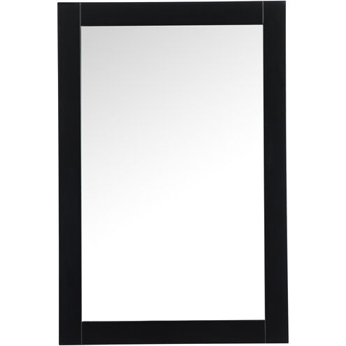 Aqua 36 X 24 inch Black Vanity Mirror