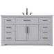 Remington 60 X 35 inch Grey Bathroom Vanity Cabinet