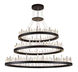 Malta LED 42 inch Satin Dark Grey Chandelier Ceiling Light, Urban Classic 