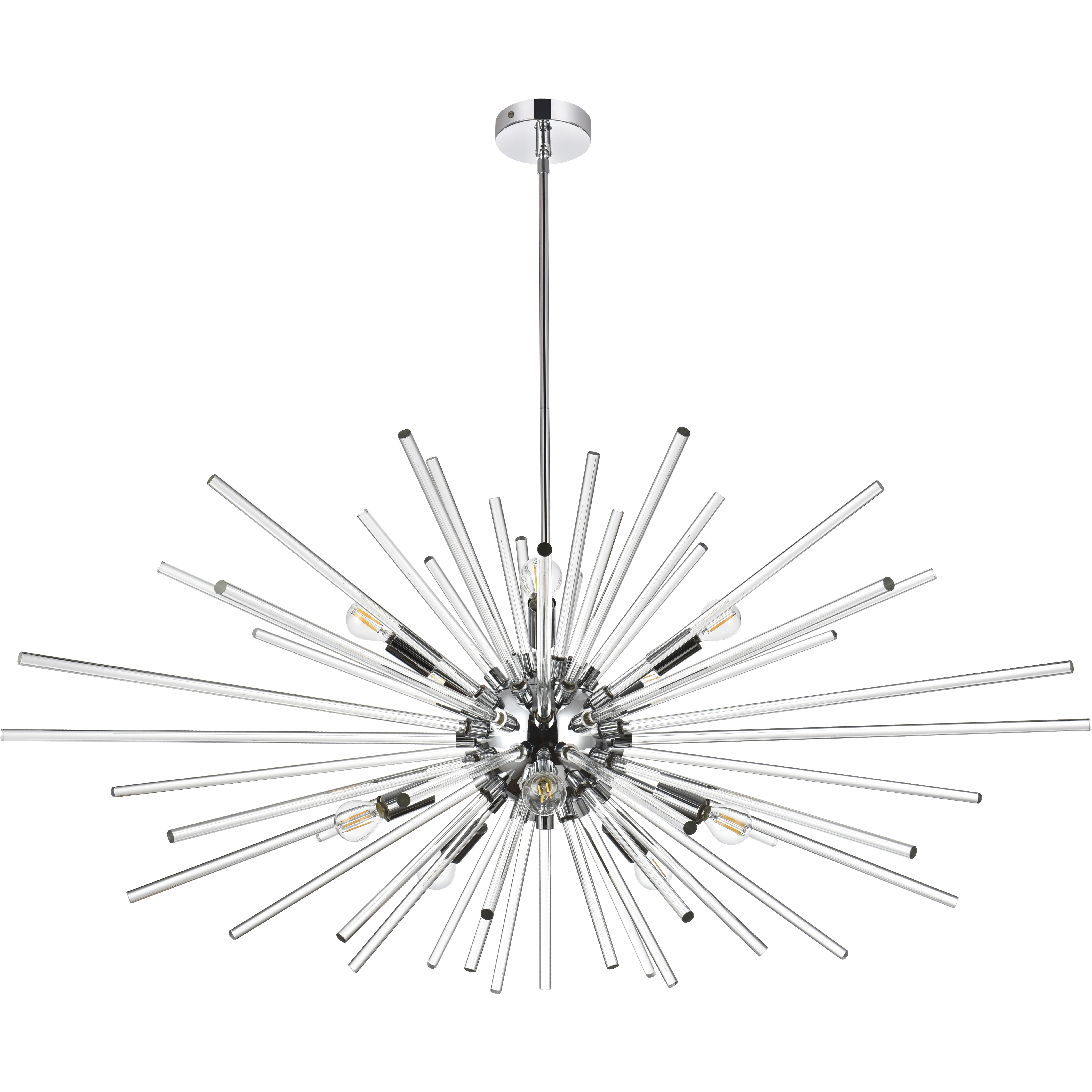 Sienna 10 Light 46 inch Chrome Pendant Ceiling Light