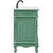 Danville 42 X 21 X 36 inch Vintage Mint Vanity Sink Set