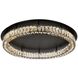 Monroe 1 Light 33 inch Black Flush Mount Ceiling Light