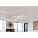 Monroe LED 41 inch Chrome Chandelier Ceiling Light