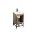 Eugene 19 X 18 X 33.5 inch Natural Oak Vanity Sink Set